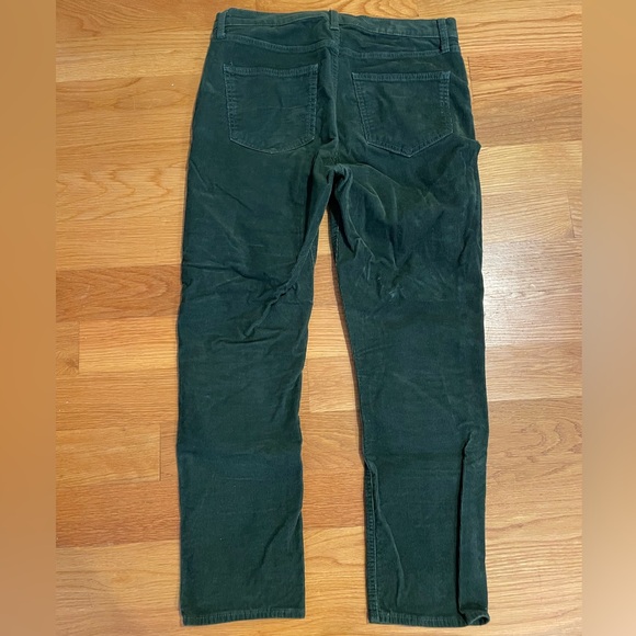 Gap High Rise Corduroy Vintage Slim Jeans with Washwell in Emerald Green - Picture 2 of 6